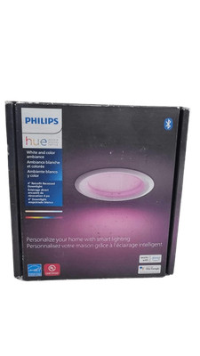 Philips Hue 4 in. LED Color Changing Smart Recessed Downlight with Bluetooth