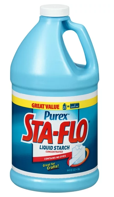 Purex Sta Flo Liquid Starch, Great for Crafts, Concentrated, 64 Ounce