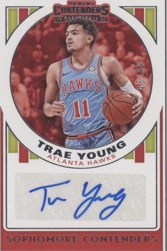 2019-20 Panini Contenders - Trae Young #SC-TYG