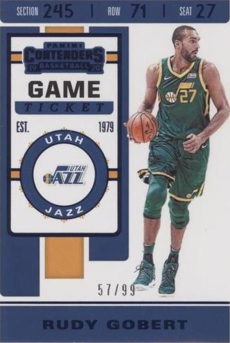 2019-20 Panini Contenders - Rudy Gobert #89