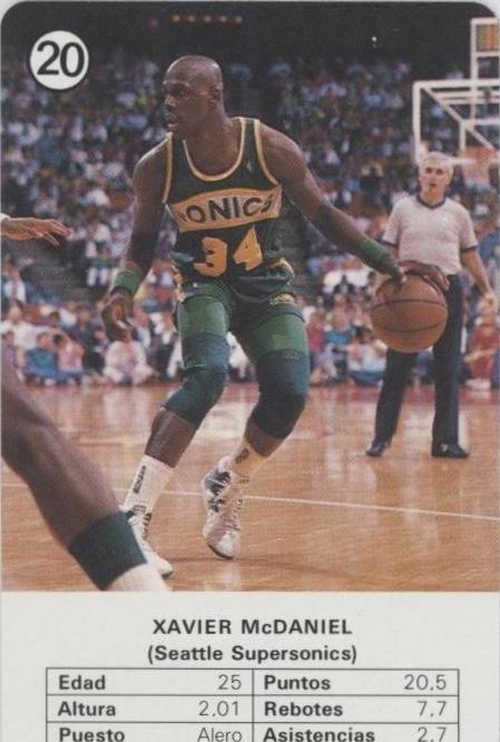 Fournier Estrellas 1988 - Xavier McDaniel #20