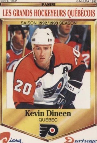 1992-93 Panini Diana/Durivage Les Grands Hockeyeurs Quebecois - Kevin Dineen #12