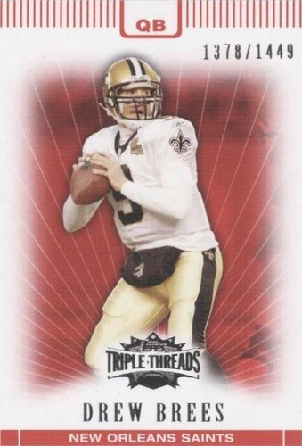 2007 Topps Triple Threads Drew Brees #4