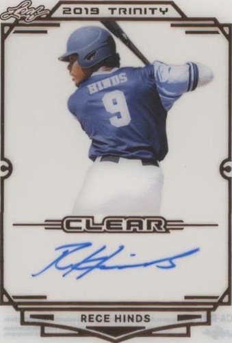 2019 Leaf Trinity - Rece Hinds #CA-RH1