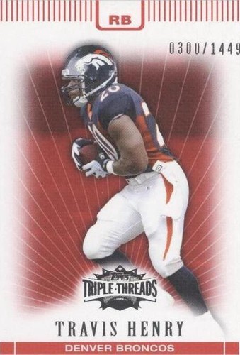 2007 Topps Triple Threads Travis Henry #37