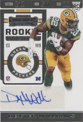2019 Panini Contenders Dexter Williams #205