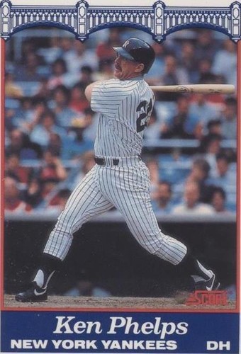1989 Score NatWest Banks New York Yankees - Ken Phelps #10