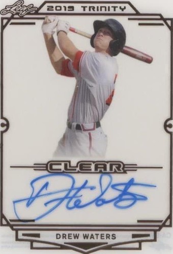 2019 Leaf Trinity - Drew Waters #CA-DW2