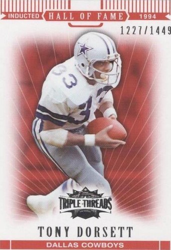 2007 Topps Triple Threads Tony Dorsett #87