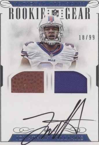 2016 Panini National Treasures Jonathan Williams #37