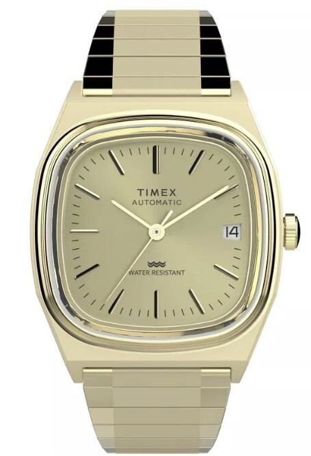 TIMEX リイシュー 1983 オートマティック ゴールド Q Timex 1983 Automatic Reissue Classic Stainless Steel Gold