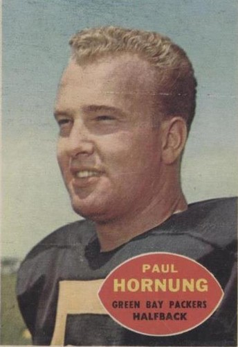 Paul Hornung Football Sports Trading Card Singles