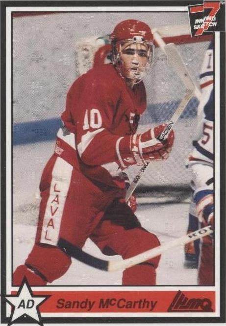 1990-91 7th Inning Sketch LHJMQ - Sandy McCarthy #54