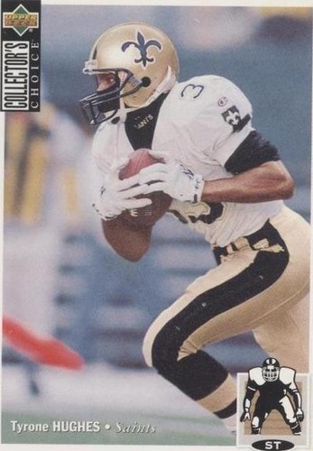 1994 Upper Deck Collector's Choice Tyrone Hughes #136