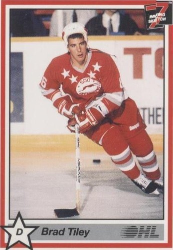 1990-91 7th Inning Sketch OHL - Brad Tiley #173