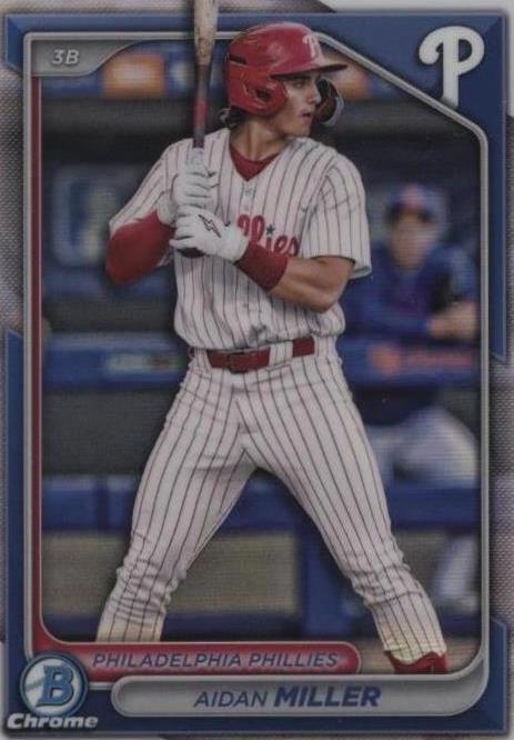 2024 Bowman Chrome Aidan Miller Refractor Rookie Card BDC-115