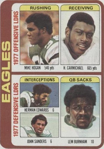 1978 Topps Harold Carmichael Herman Edwards John Sanders #521