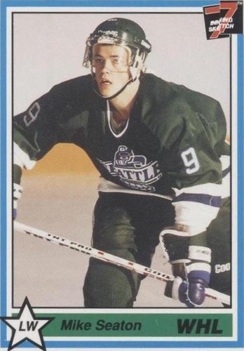 1990-91 7th Inning Sketch WHL - Mike Seaton #8