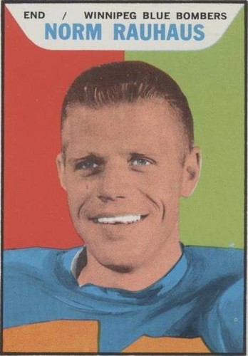 1965 Topps CFL Norm Rauhaus #127