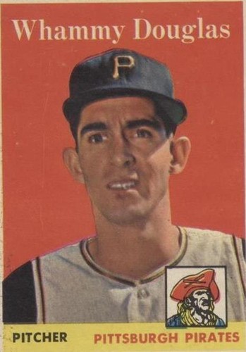 WHAMMY DOUGLAS 1958 TOPPS RC SIGNED AUTOGRAPHED CARD BAS
