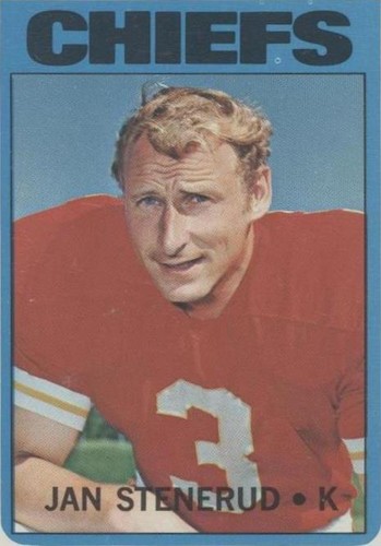 1972 Topps Jan Stenerud #61