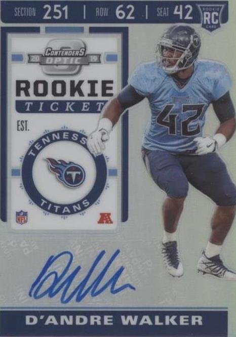 2019 Panini Contenders Optic D'Andre Walker #202
