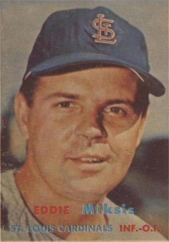 1957 Topps - Eddie Miksis #350