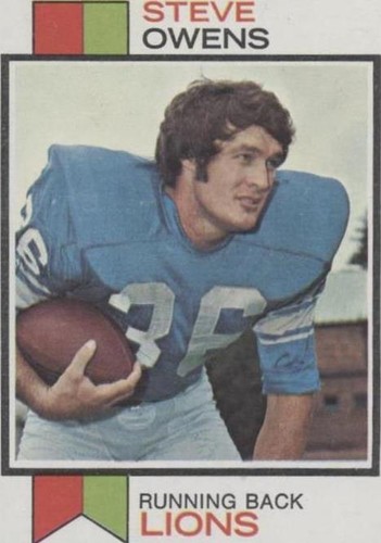 1973 Topps Steve Owens #495