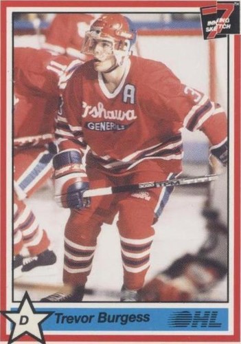 1990-91 7th Inning Sketch OHL - Trevor Burgess #329