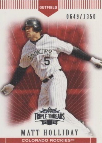 2007 Topps Triple Threads - Matt Holliday #18