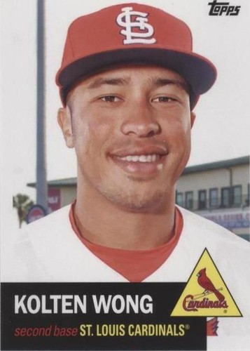 KOLTEN WONG 2015 TOPPS ARCHIVES ROOKIE RED AUTOGRAPH AUTO RC #06