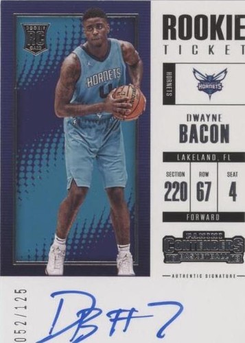 2017-18 Panini Contenders - Dwayne Bacon #138