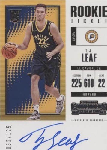 2017-18 Panini Contenders - T.J. Leaf #118
