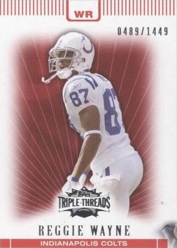 2007 Topps Triple Threads Reggie Wayne #58