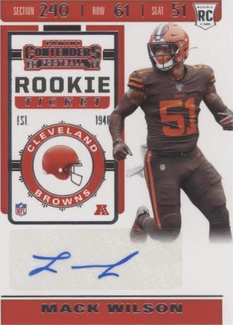 2019 Panini Contenders Mack Wilson #228