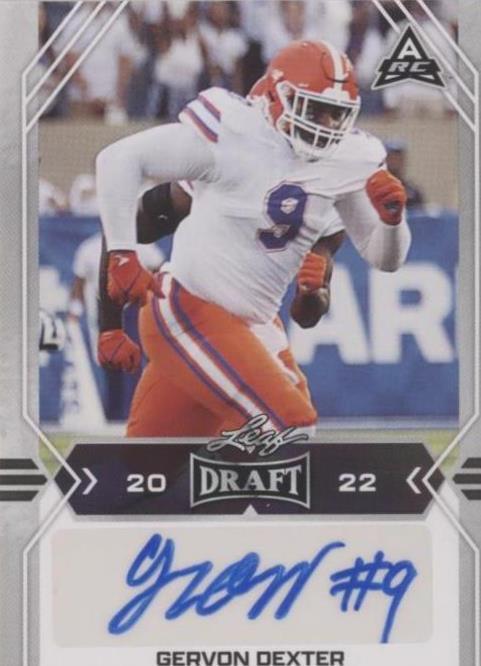 2022 Leaf Draft Gervon Dexter #BA-GD1