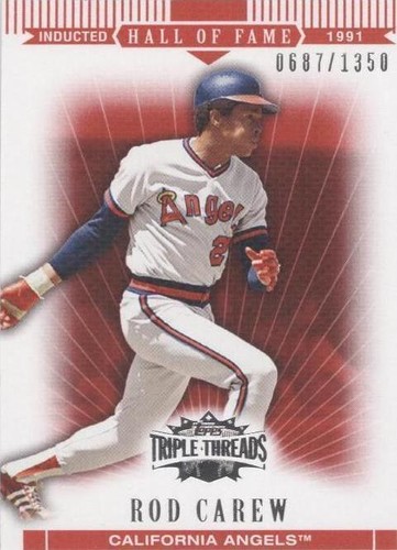 2007 Topps Triple Threads - Rod Carew #26