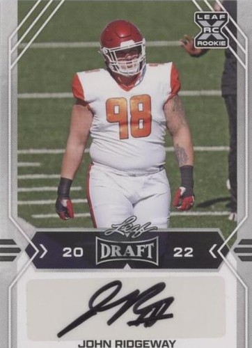 2022 Leaf Draft John Ridgeway #BA-JR3