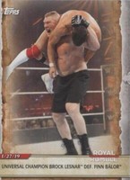 2020 Topps WWE Road to Wrestlemania - Brock Lesnar #37