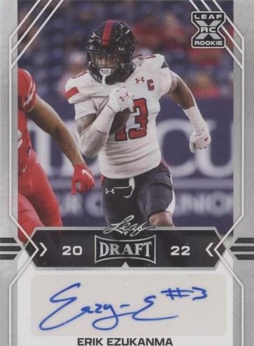 2022 Leaf Draft Erik Ezukanma #BA-EE1
