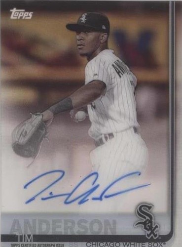 2019 Topps Clearly Authentic Autographs - Tim Anderson #CAA-TA
