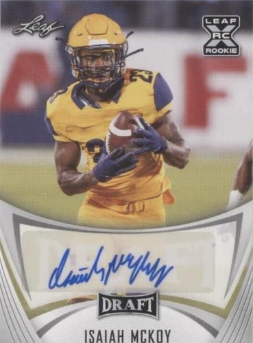 2021 Leaf Draft Isaiah McKoy #BA-IM2