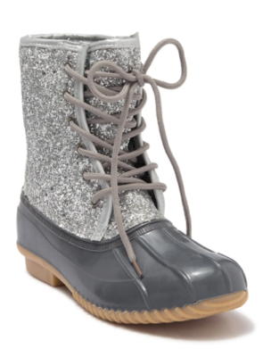 Duck boots with glitter sales
