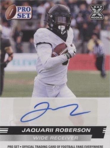 2022 Leaf Pro Set Draft Jaquarii Roberson #PSA-JR1