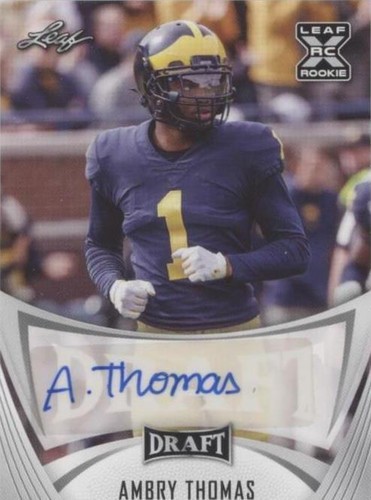 2021 Leaf Draft Ambry Thomas #BA-AT1