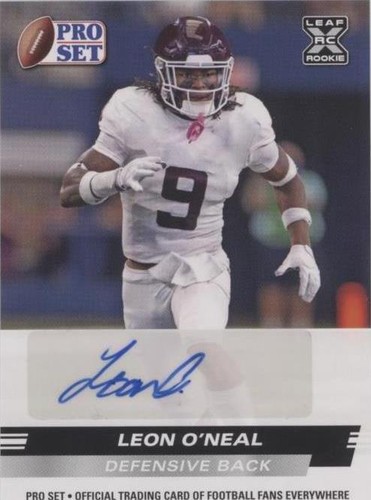 2022 Leaf Pro Set Draft Leon O'Neal #PSA-LO1