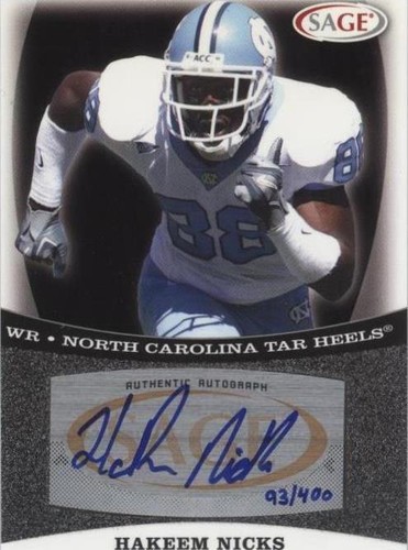 2009 SAGE Hakeem Nicks #A39