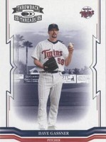 2005 Donruss Throwback Threads - Dave Gassner #133