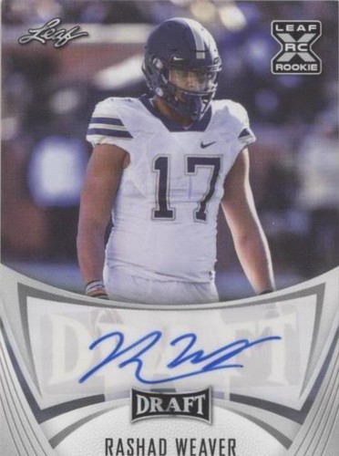 2021 Leaf Draft Rashad Weaver #BA-RW1