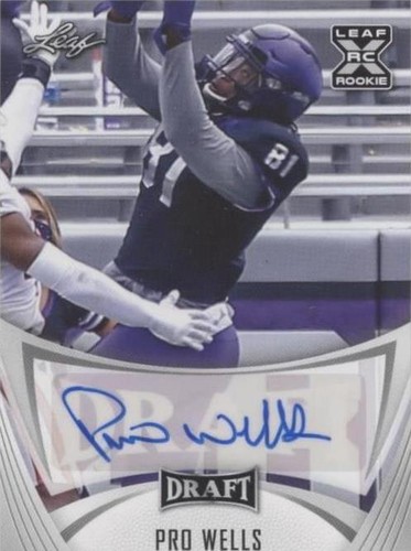 2021 Leaf Draft Pro Wells #BA-PW1